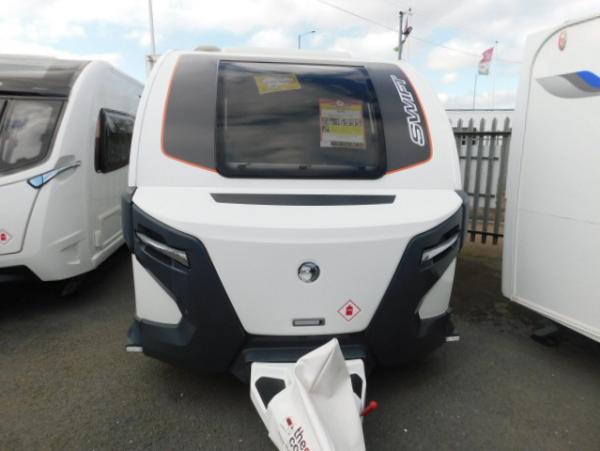 2018 Swift Basecamp Plus 2 With Fitted Motor Mover, Awning and Solar Panel Caravan